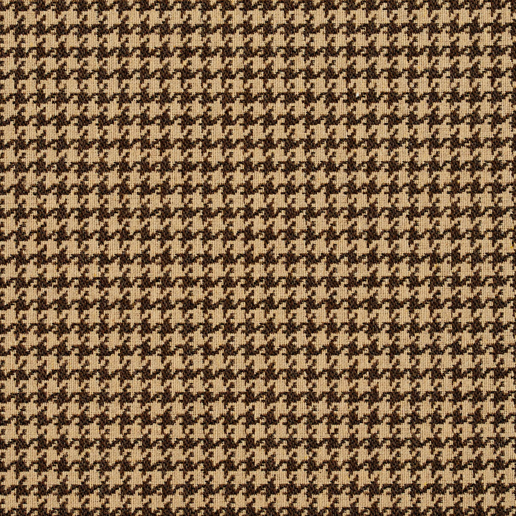 5857 Check & Houndstooth,Small Scale Espresso Houndstooth Brown Charlotte Fabrics