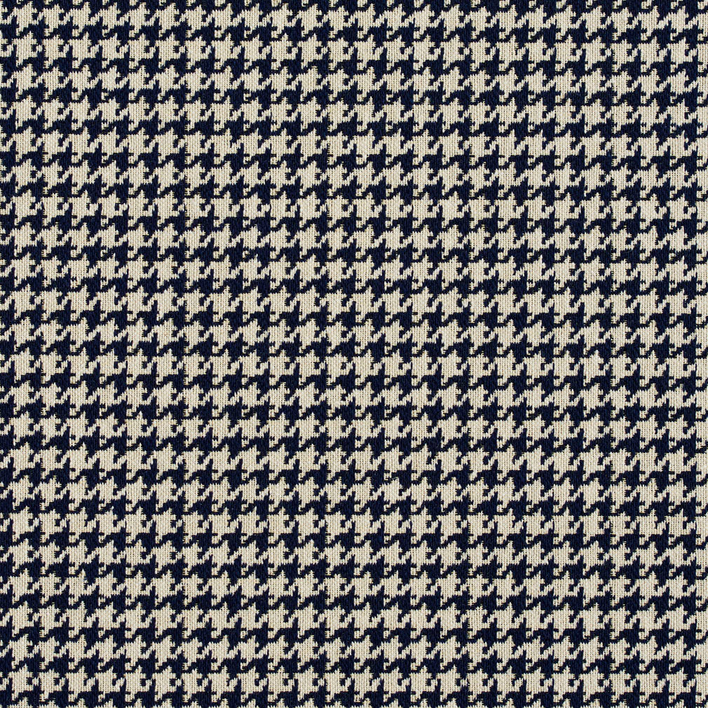 5859 Check & Houndstooth,Small Scale Cobalt Houndstooth Blue Charlotte Fabrics