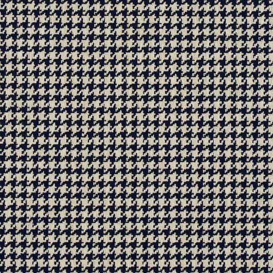 5859 Check & Houndstooth,Small Scale Cobalt Houndstooth Blue Charlotte Fabrics