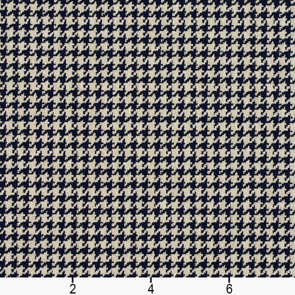 5859 Check & Houndstooth,Small Scale Cobalt Houndstooth Blue Charlotte Fabrics