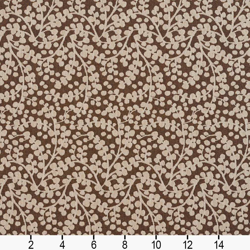 5862 Abstract & Geometric,Leaves Desert Vine Brown Charlotte Fabrics