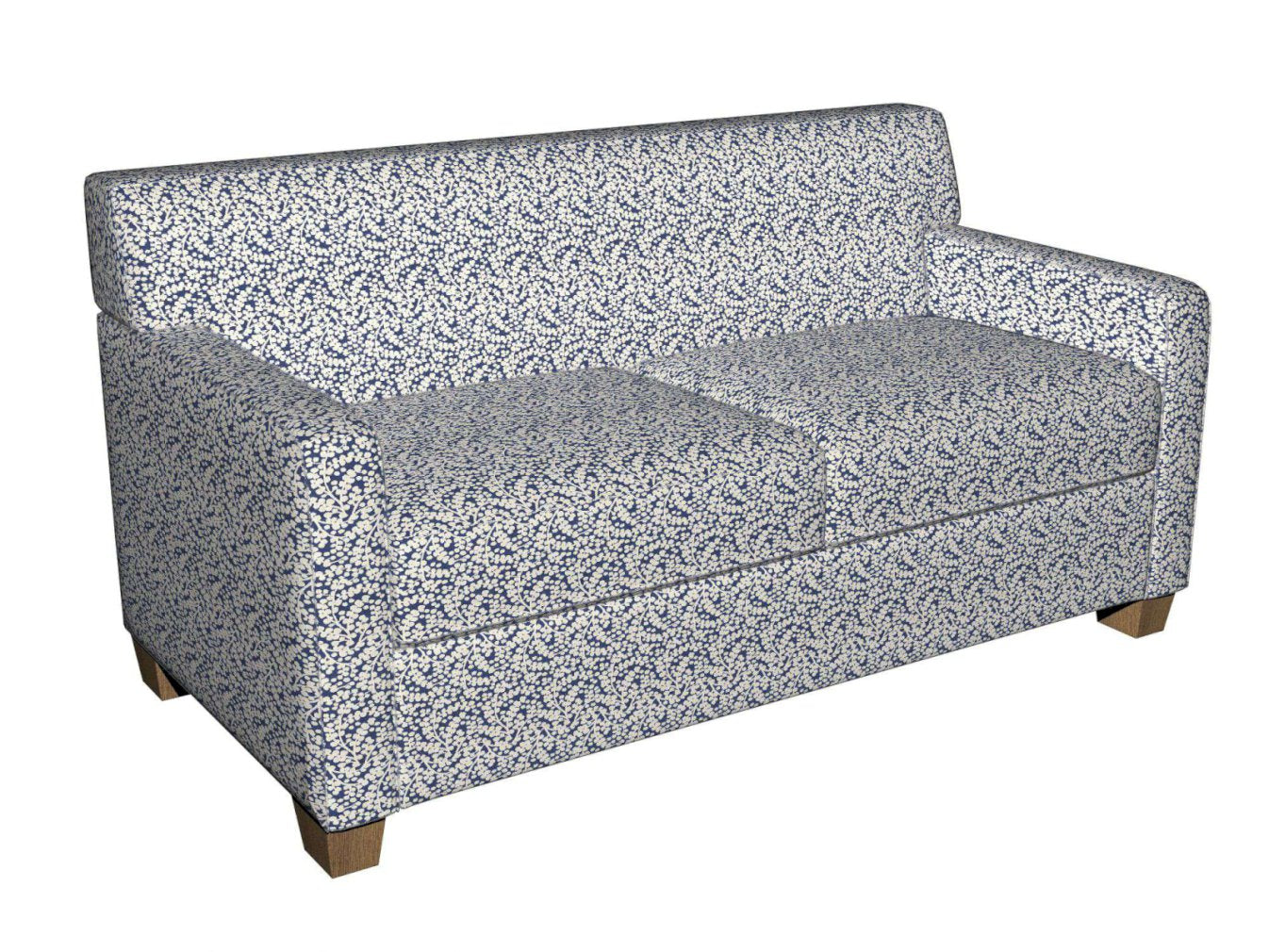 5863 Abstract & Geometric,Leaves Laguna Vine Blue Charlotte Fabrics