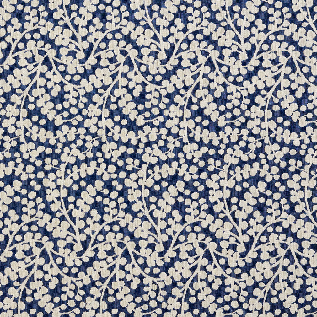 5863 Abstract & Geometric,Leaves Laguna Vine Blue Charlotte Fabrics