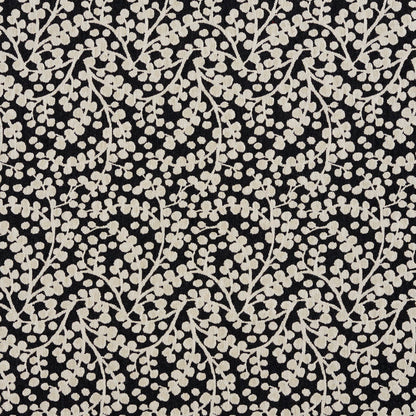 5865 Abstract & Geometric,Leaves Onyx Vine Black Charlotte Fabrics