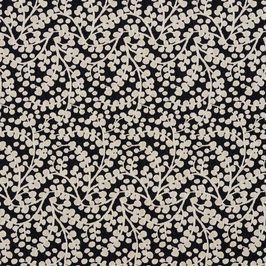 5865 Abstract & Geometric,Leaves Onyx Vine Black Charlotte Fabrics