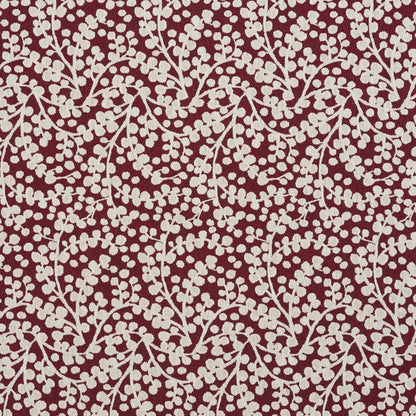 5866 Abstract & Geometric,Leaves Spice Vine Red & Burgundy Charlotte Fabrics