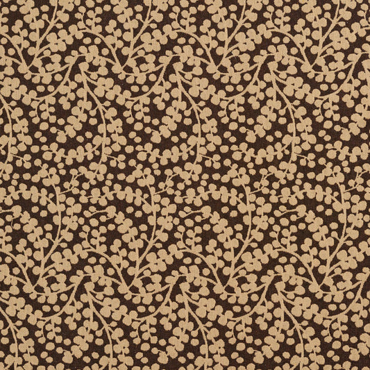 5867 Abstract & Geometric,Leaves Espresso Vine Brown Charlotte Fabrics