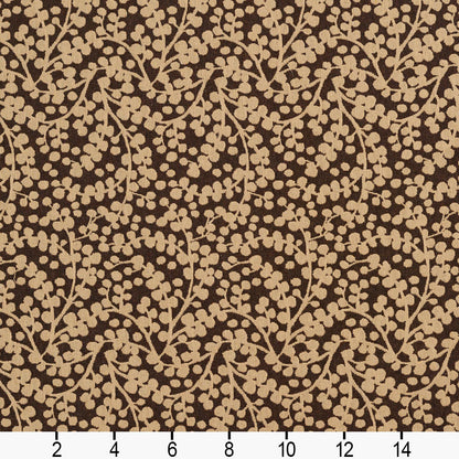 5867 Abstract & Geometric,Leaves Espresso Vine Brown Charlotte Fabrics