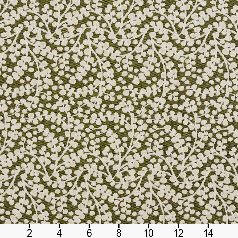 5868 Abstract & Geometric,Leaves Spring Vine Green Charlotte Fabrics