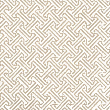 622-25 JAVA PETITE Taupe On White Quadrille Wallpaper