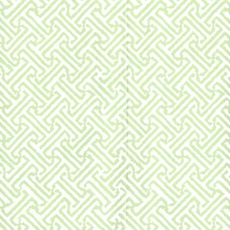 622-27 JAVA PETITE Lime On White Quadrille Wallpaper