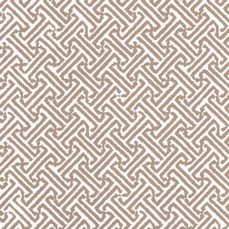 622-30 JAVA PETITE Camel Ii On White Quadrille Wallpaper