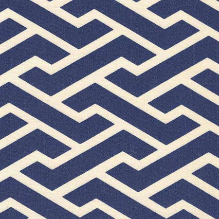 6345-18 AGA REVERSE New Navy on Tint Quadrille Fabric