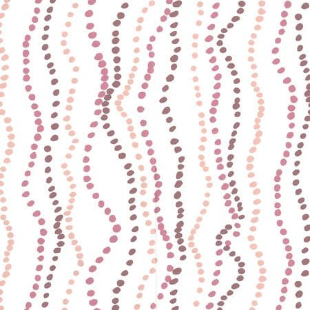 6370-04WWP GINZA Magenta Plum Pink On White Quadrille Wallpaper