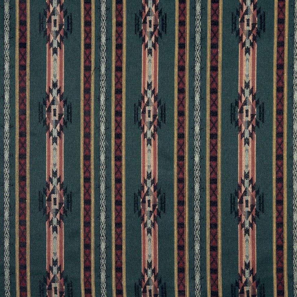 6380 Global,Southwestern,Stripe Woodland Stripe Green Charlotte Fabrics