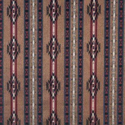 6381 Global,Southwestern,Stripe Pottery Stripe Brown,Red & Burgundy Charlotte Fabrics