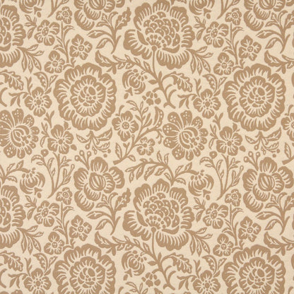 6401 Floral Cream Floral Beige & Taupe Charlotte Fabrics