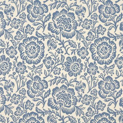 6404 Floral Wedgewood Floral Blue Charlotte Fabrics