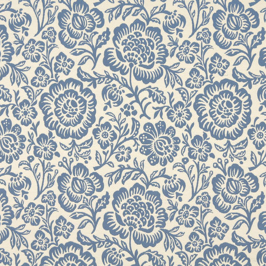 6404 Floral Wedgewood Floral Blue Charlotte Fabrics