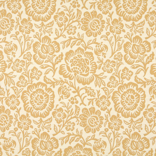 6406 Floral Saffron Floral Gold & Yellow Charlotte Fabrics
