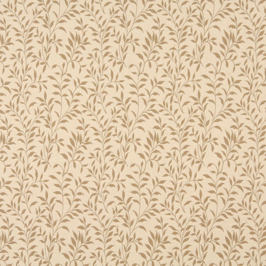 6411 Leaves Cream Leaf Beige & Taupe Charlotte Fabrics