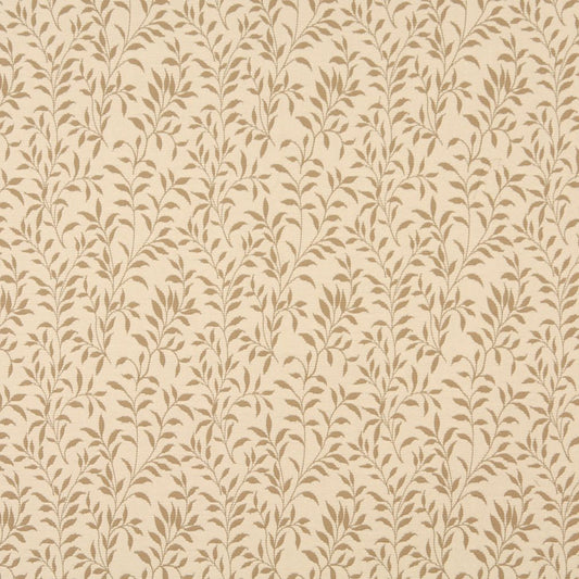 6411 Leaves Cream Leaf Beige & Taupe Charlotte Fabrics