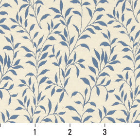 6414 Leaves Wedgewood Leaf Blue Charlotte Fabrics