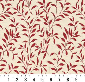 6415 Leaves Garnet Leaf Red & Burgundy Charlotte Fabrics