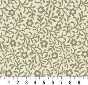 6419 Floral,Leaves Spring Trellis Green Charlotte Fabrics