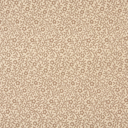 6422 Floral,Leaves Cream Trellis Beige & Taupe Charlotte Fabrics