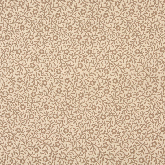 6422 Floral,Leaves Cream Trellis Beige & Taupe Charlotte Fabrics
