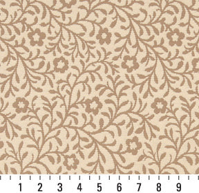 6422 Floral,Leaves Cream Trellis Beige & Taupe Charlotte Fabrics