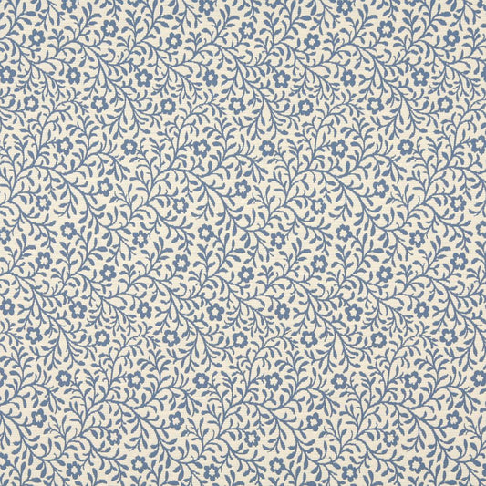6423 Floral,Leaves Wedgewood Trellis Blue Charlotte Fabrics