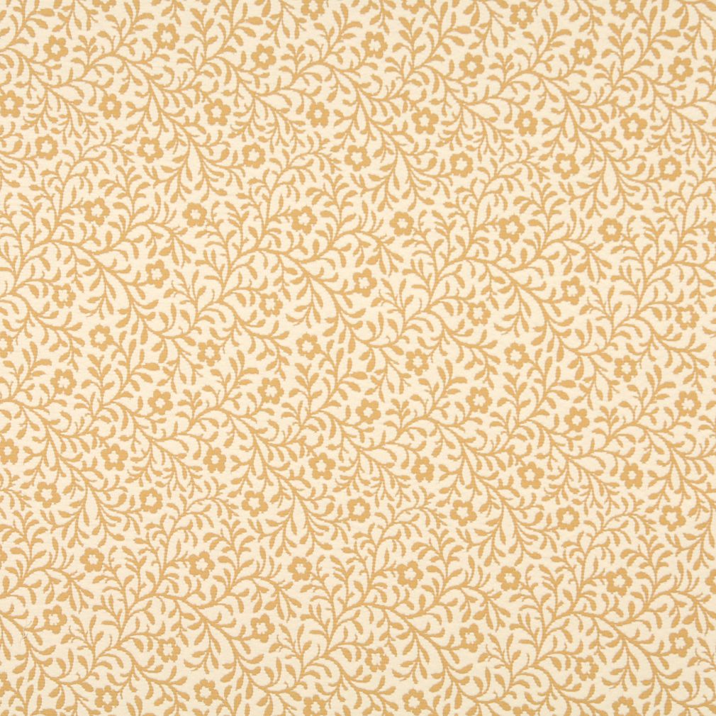 6424 Floral,Leaves Saffron Trellis Gold & Yellow Charlotte Fabrics