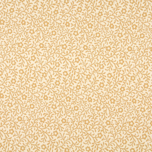 6424 Floral,Leaves Saffron Trellis Gold & Yellow Charlotte Fabrics