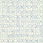 6450-01WP MELONG BATIK French Blue On Off White Quadrille Wallpaper