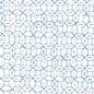 6450-01WWP MELONG BATIK French Blue On White Quadrille Wallpaper