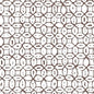 6450-07WWP MELONG BATIK Brown On White Quadrille Wallpaper