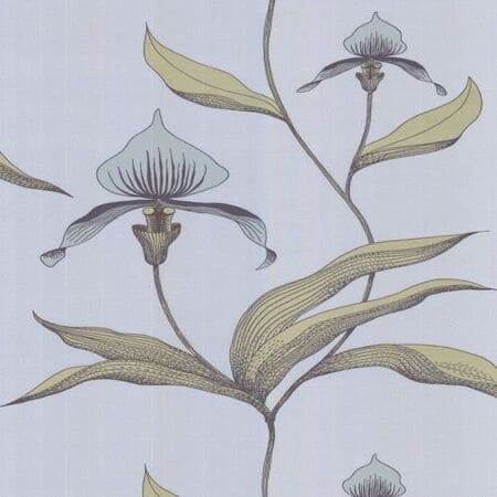 66/4026-CS ORCHID Blue Gr Cole & Son Wallpaper