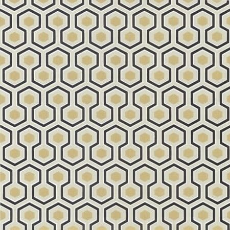 66/8056-CS HICKS' HEXAGON Black G Cole & Son Wallpaper