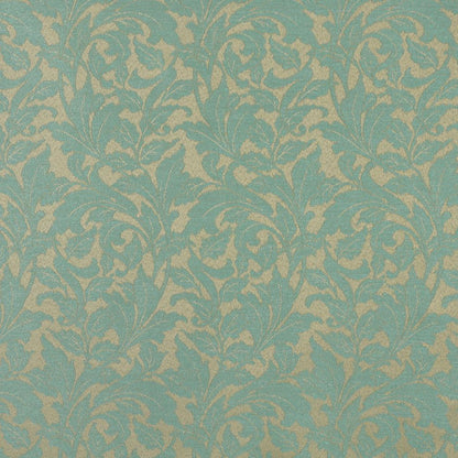 6600 Leaves Seafoam/Leaf Aqua & Teal Charlotte Fabrics