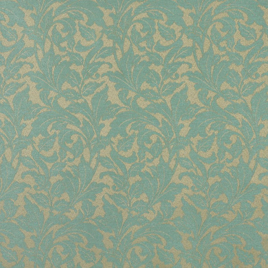 6600 Leaves Seafoam/Leaf Aqua & Teal Charlotte Fabrics