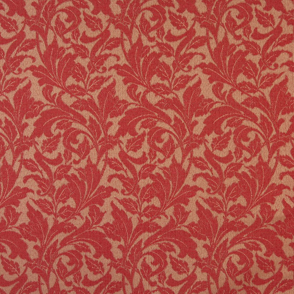 6606 Leaves Ruby/Leaf Red & Burgundy Charlotte Fabrics