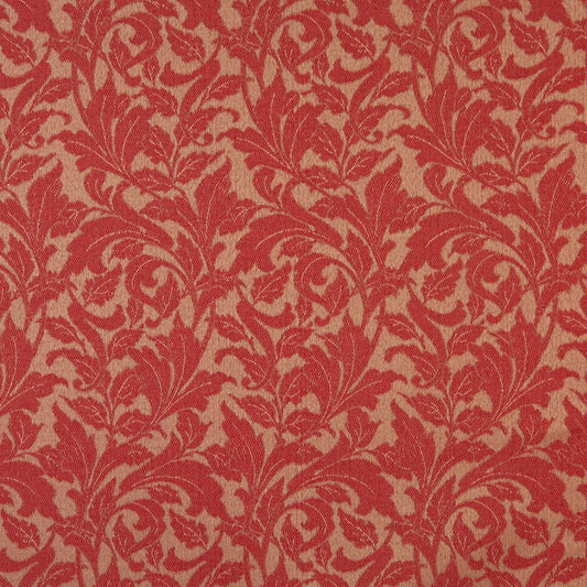6606 Leaves Ruby/Leaf Red & Burgundy Charlotte Fabrics