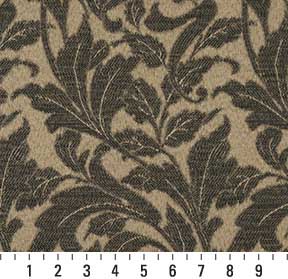 6607 Leaves Cafe/Leaf Brown Charlotte Fabrics
