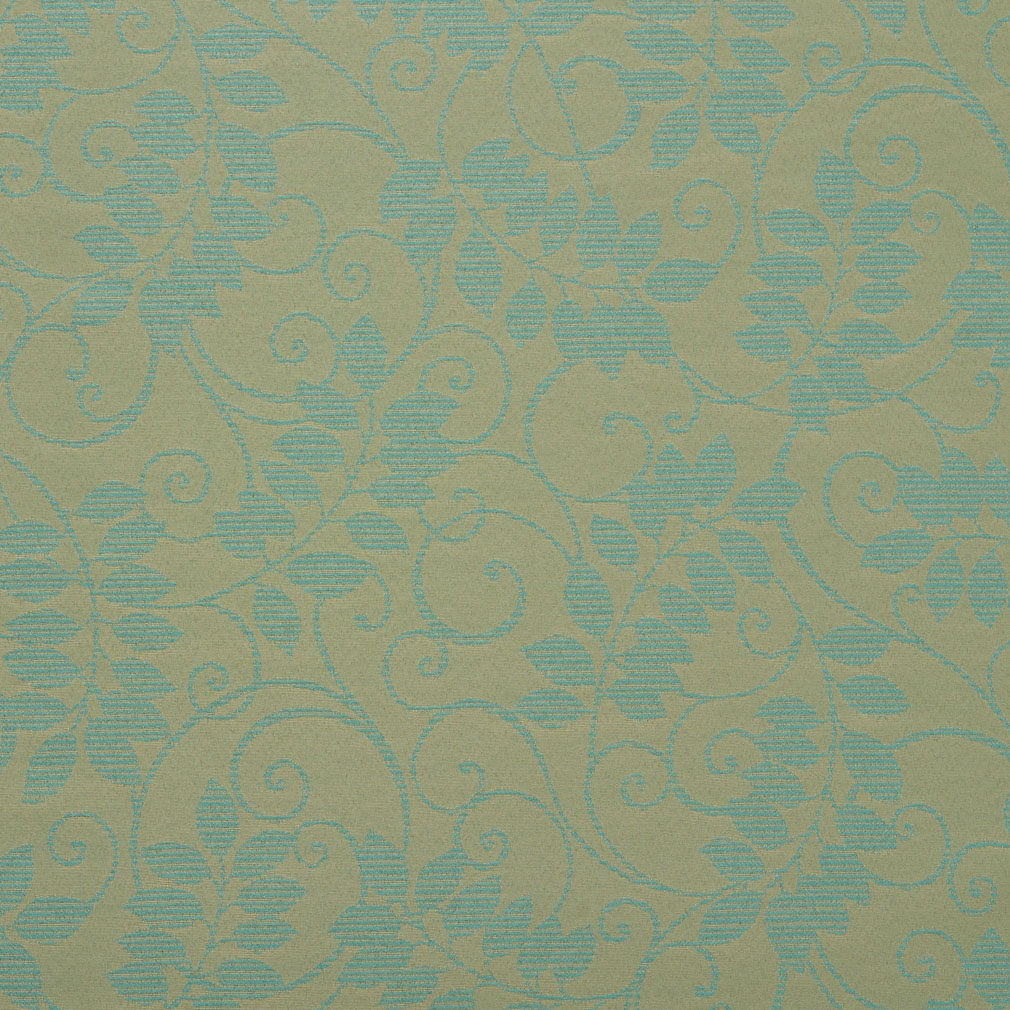 6624 Leaves Seafoam/Vine Aqua & Teal Charlotte Fabrics