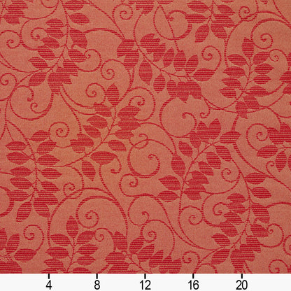 6630 Leaves Ruby/Vine Red & Burgundy Charlotte Fabrics
