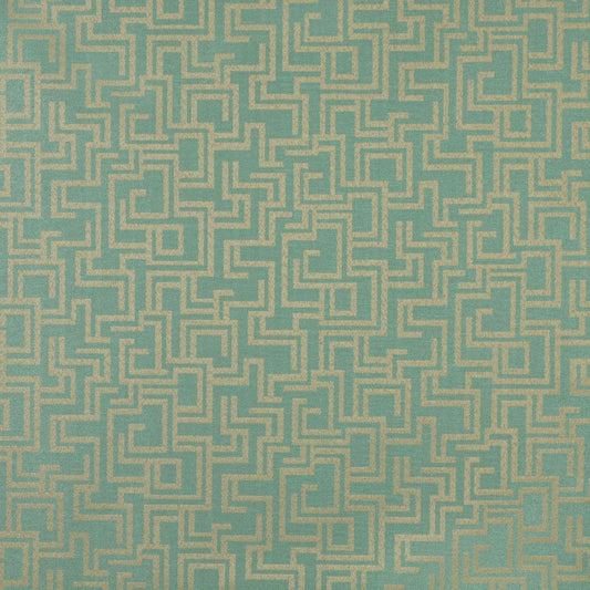 6632 Abstract & Geometric Seafoam/Geometric Aqua & Teal Charlotte Fabrics