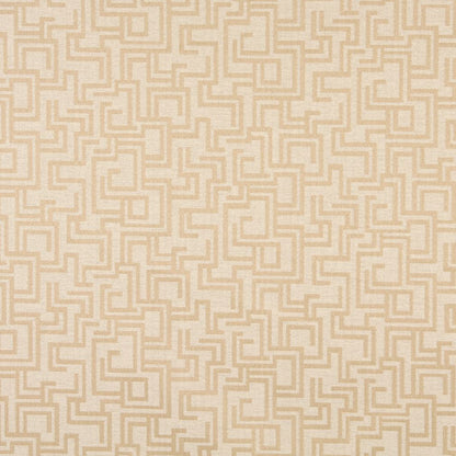 6633 Abstract & Geometric Sand/Geometric Gold & Yellow Charlotte Fabrics