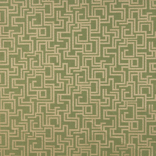 6634 Abstract & Geometric Fern/Geometric Green Charlotte Fabrics
